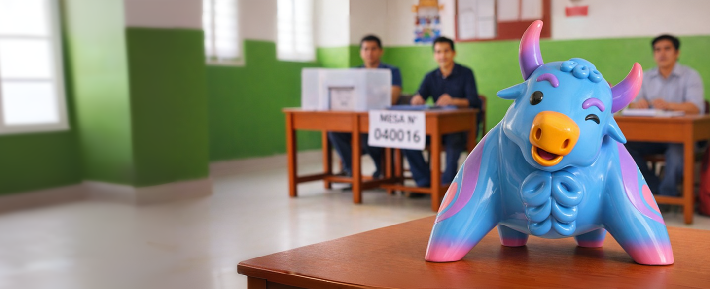 Torito que representa el acompañamiento de Pacífico Seguros en coyuntura electoral peruana